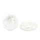 Imitation freshwater pearls coin 10x10mm White